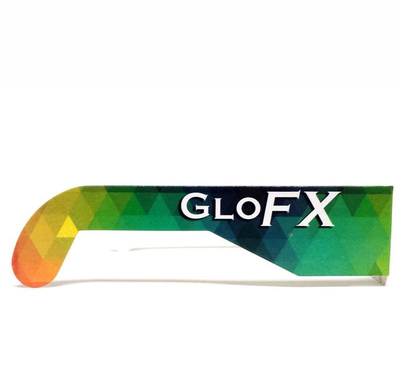 GloFX Paper Cardboard Diffraction Glasses â€“ Geometric Rainbow (10 Pack) - Image 2